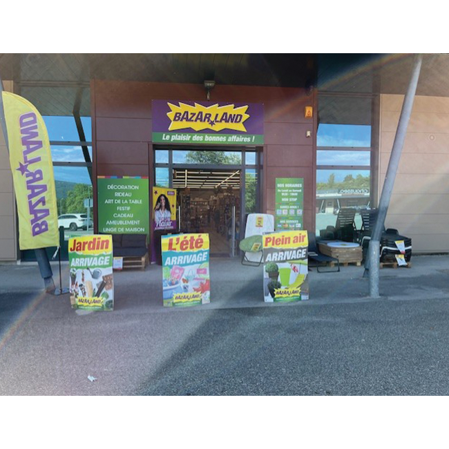 Présentation Magasin Bazarland Privas