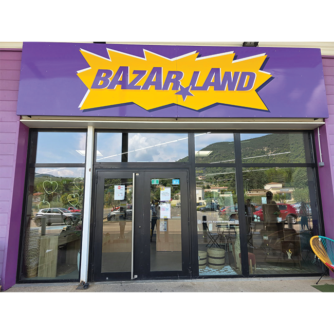 Présentation Magasin Bazarland Nyons