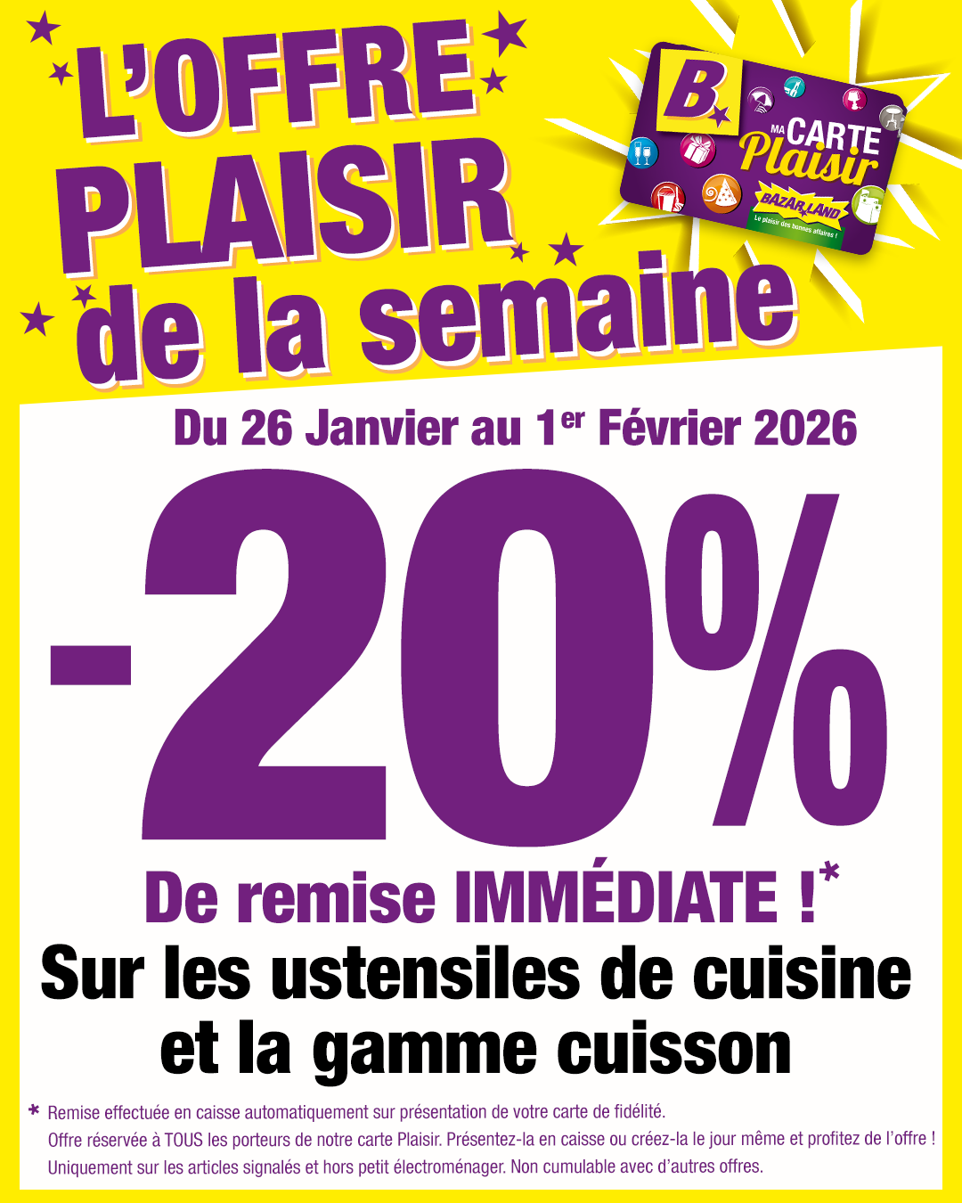 Promotions Magasin Bazarland Miramas
