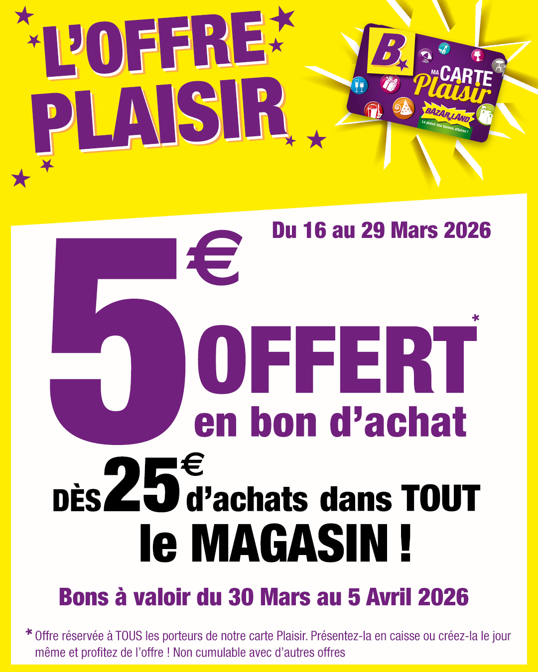 Promotions Magasin Bazarland Canet-en-Roussillon