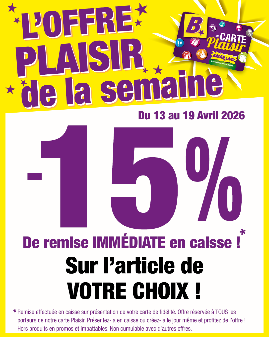 Promotions Magasin Bazarland Bagnols-sur-Cèze